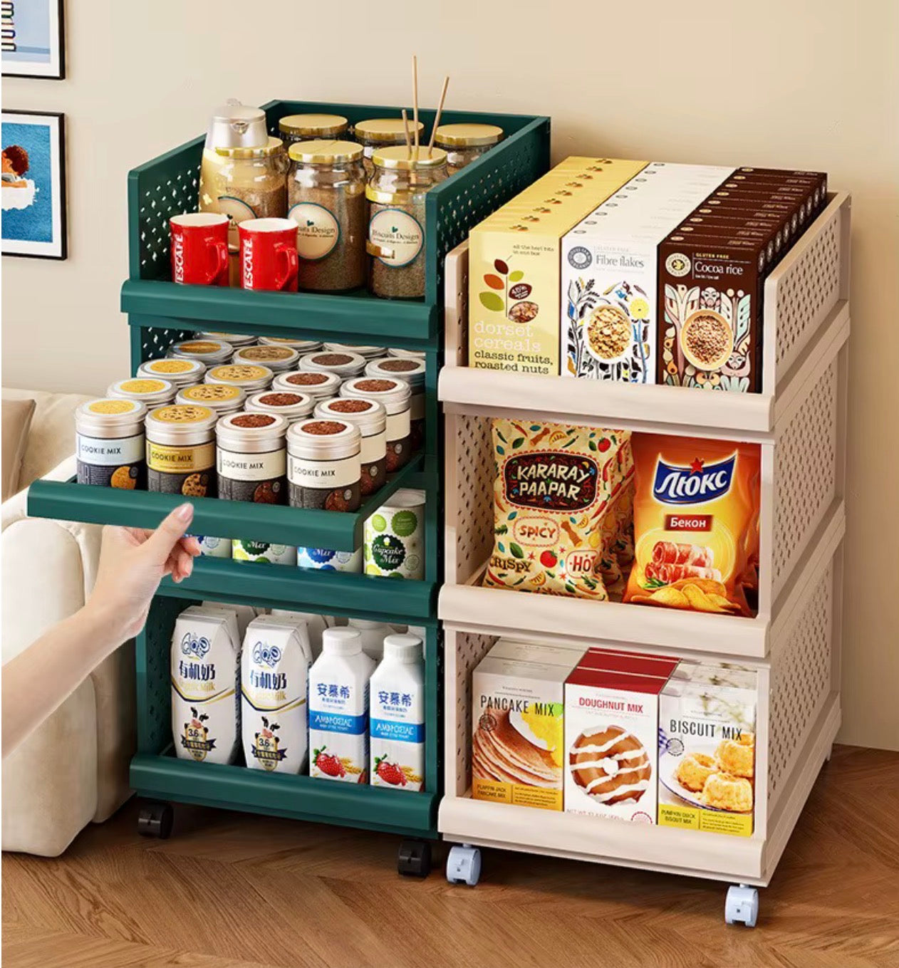 Mobiler Aufbewahrungsbox – modular & stapelbar