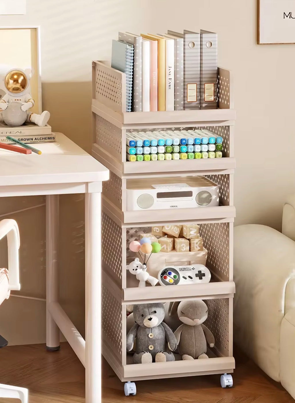 Mobiler Aufbewahrungsbox – modular & stapelbar