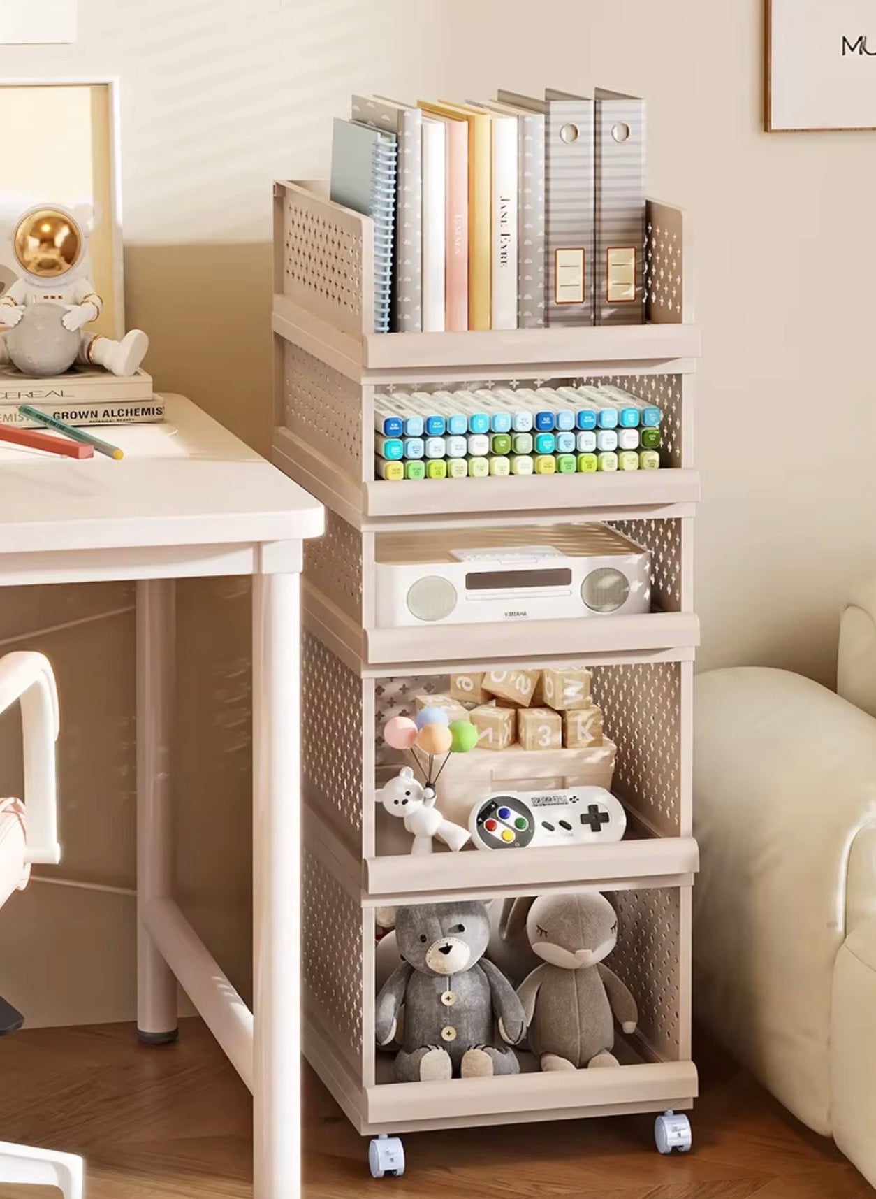 Mobiler Aufbewahrungsbox – modular & stapelbar